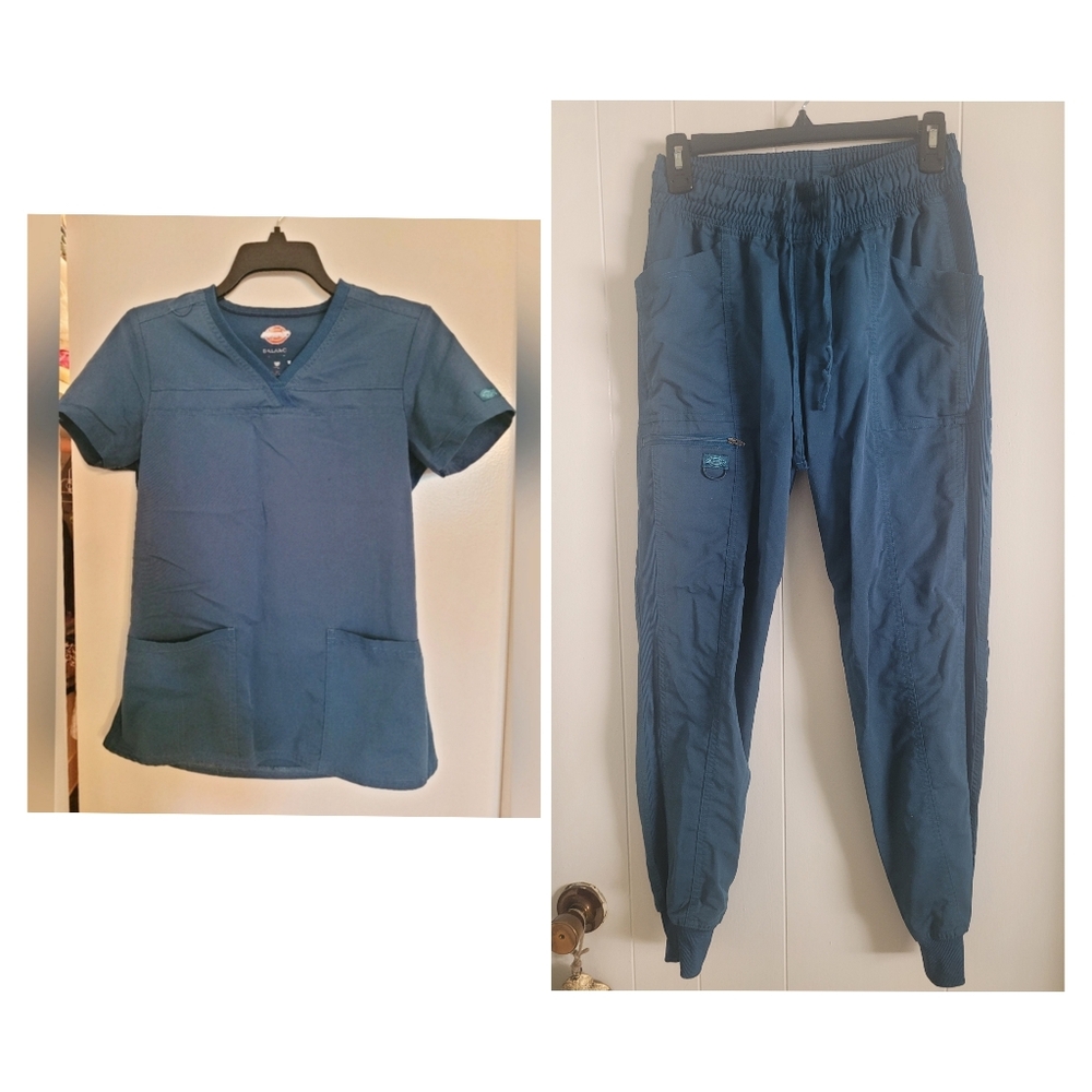 Dark Teal Dickies Scrub Set